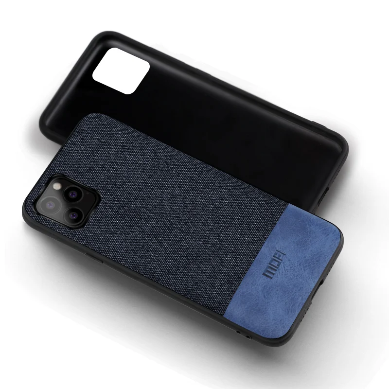 Чехол для iPhone 11 Pro Max, чехол для телефона iPhone 11, Max Cloth, темно-синий, для iPhone 11 Pro max 5,8 6,1 6,5, чехол - Цвет: Blue with blue