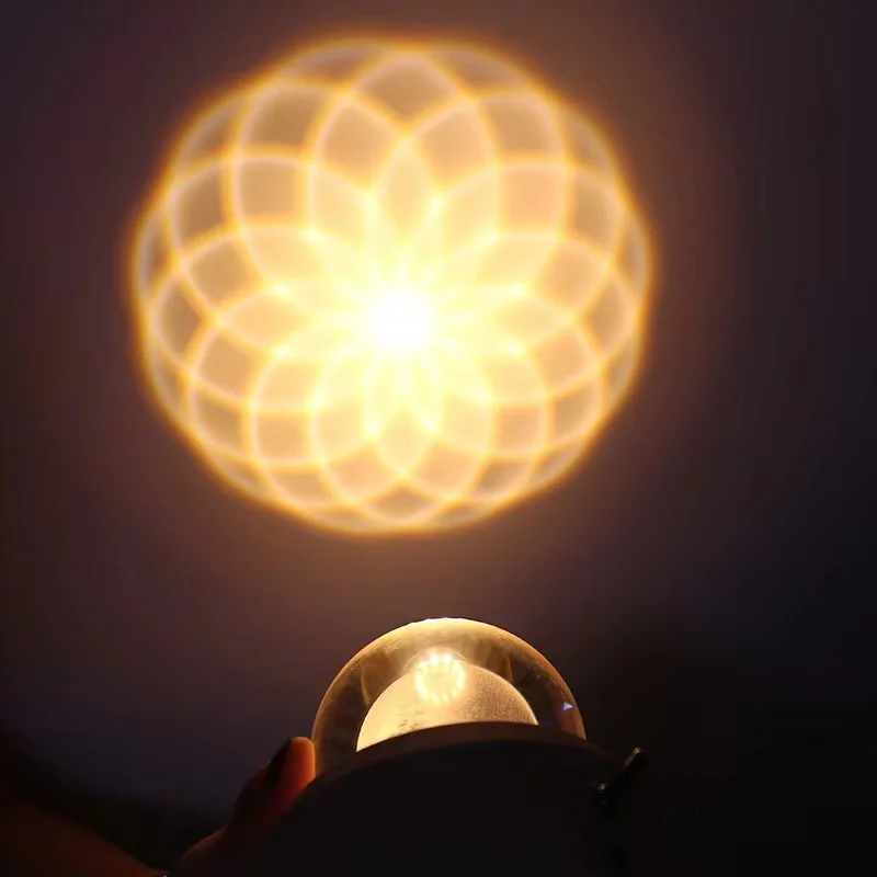 

Wooden Crystal Ball Night Light Wooden Music Box Music Box Rotary Innovative Birthday Gift Touch dimming little Prince