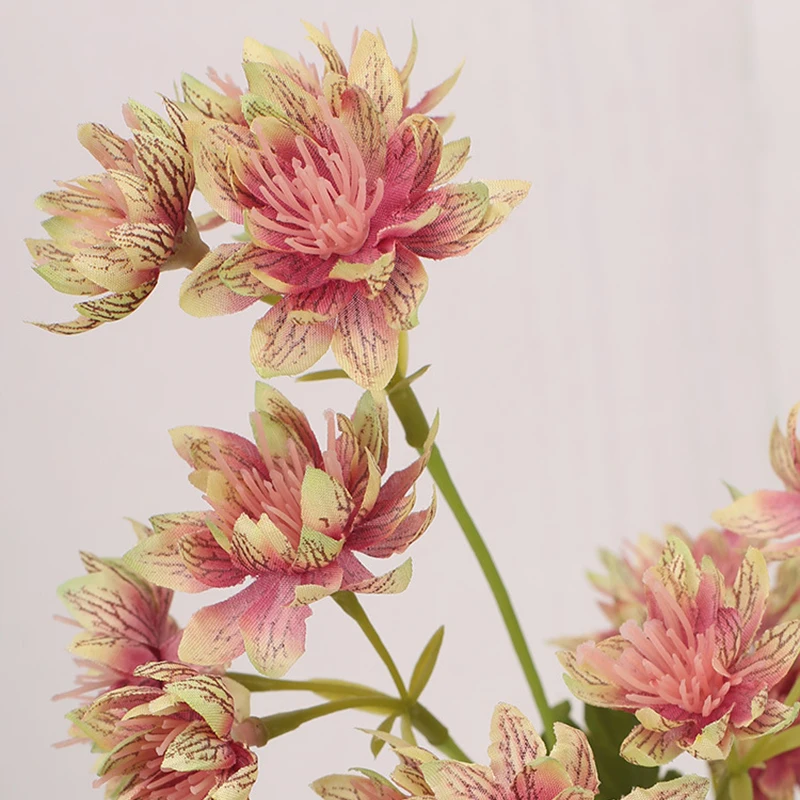 1 шт. 13 головок Орхидея искусственный Шелковый Цветок Маленькая дикая Хризантема