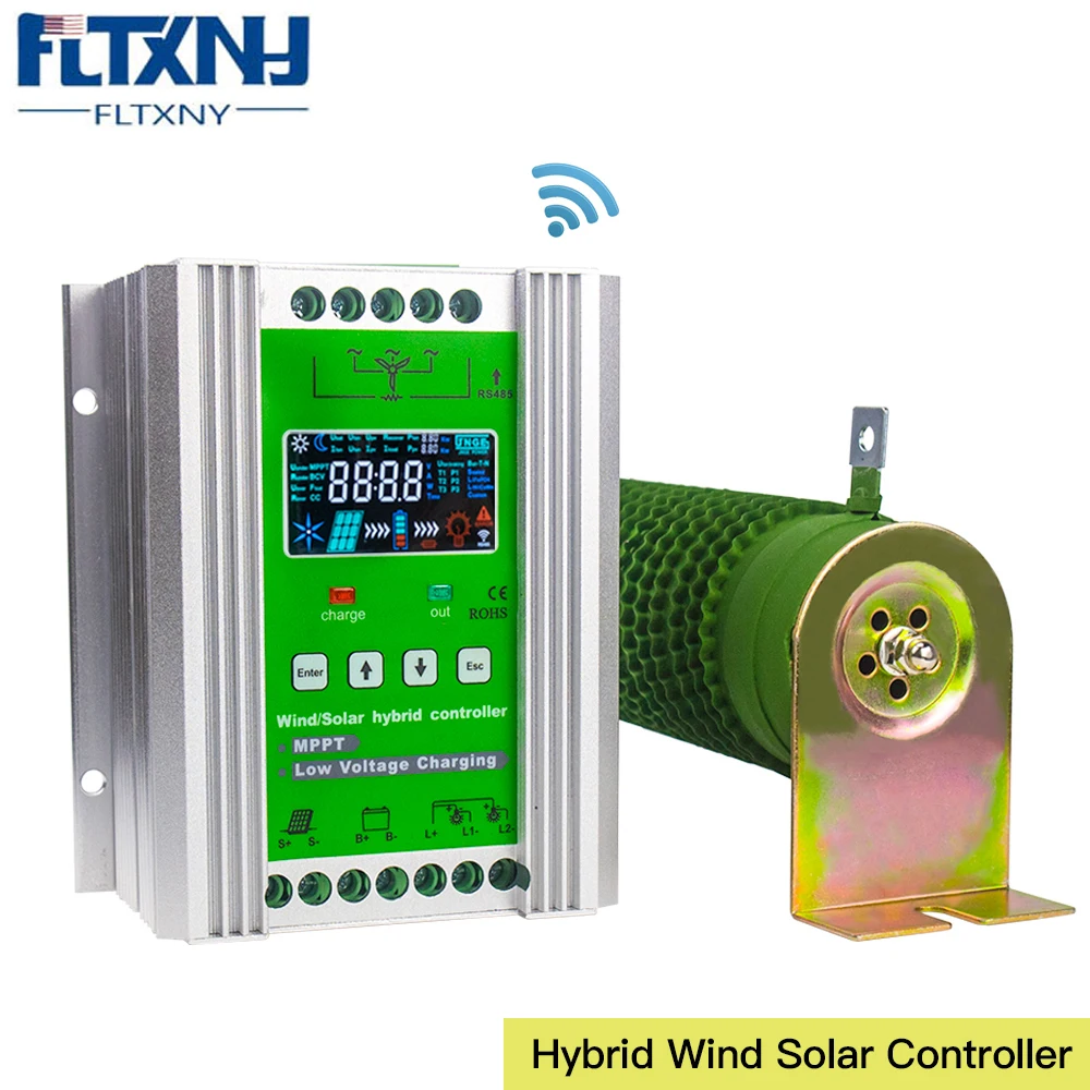Контроллер заряда FLYT Wind Solar Hybrid Boost MPPT для ветровых турбин солнечные панели 500 Вт 600
