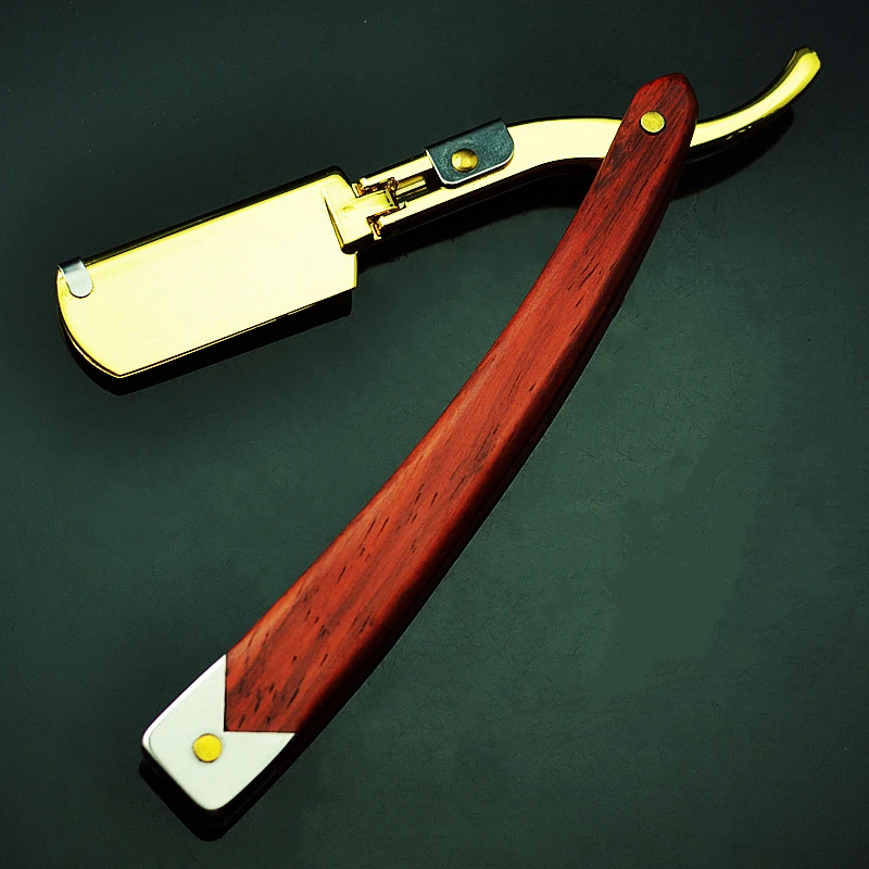 1 шт. Нержавеющая сталь Ручной Прямой бритвы Для мужчин бритья Бритвы из массива