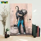 Интересный художественный настенный граффити Стив Бэнкси, уличный художественный постер, настенный художественный холщовый постер, домашний декор