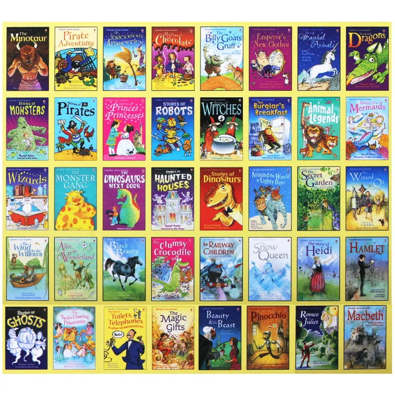 40 детской коллекции для чтения с интерфейсом Usborne английская книга на сцене 3