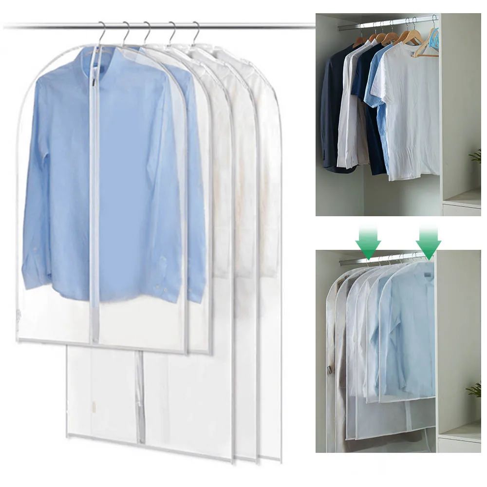 6 шт./компл. чехол для одежды защиты от пыли домашняя сумка хранения костюм платье