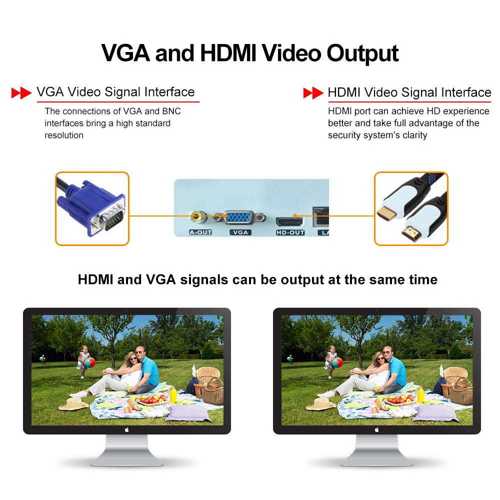 Купить Камера видеонаблюдения HD IP 1080P 5MP 16CH NVR 4K 8MP 32CH NVR сетевой видеорегистратор P2P Мобильный просмотр Обнаружение движения P6SLite