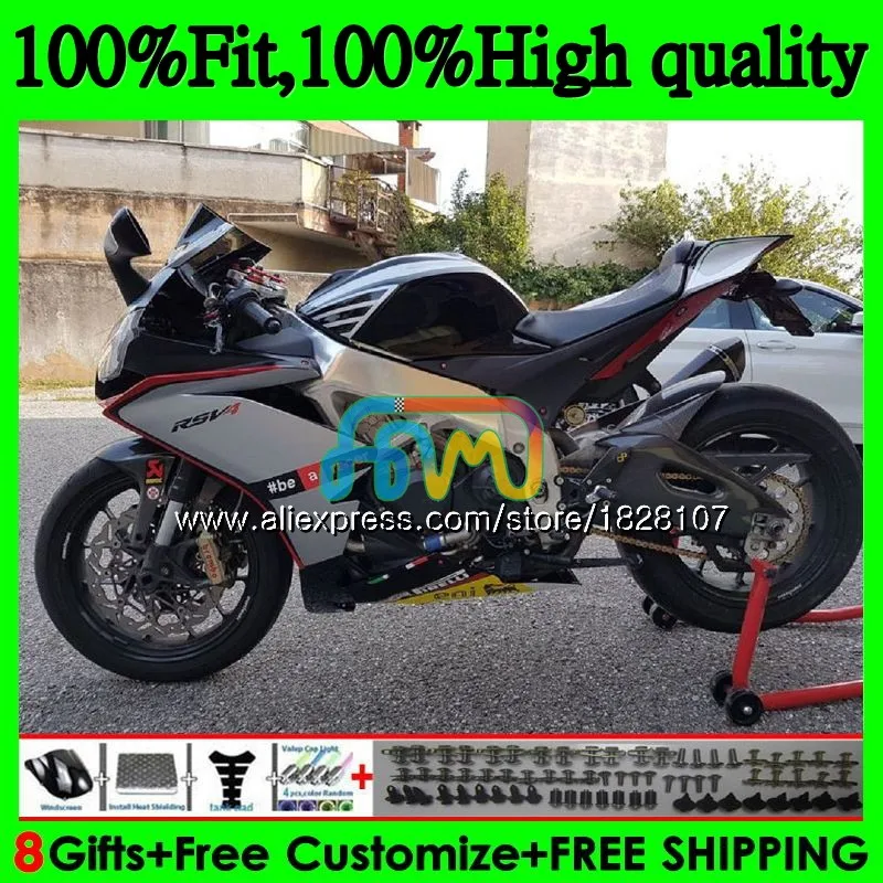 

Инъекции для Aprilia серебристо-красный RSV1000RR RSV1000 09 10 11 12 13 15 80BS.19 RSV 1000 R 1000R 2009 2010 2012 2013 2015 обтекатель