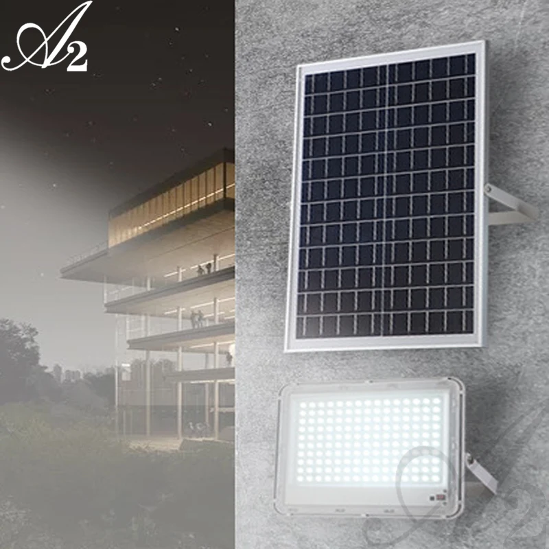 A2 LED Solar Panel Street Lamp Night Light Floodlight Soft L