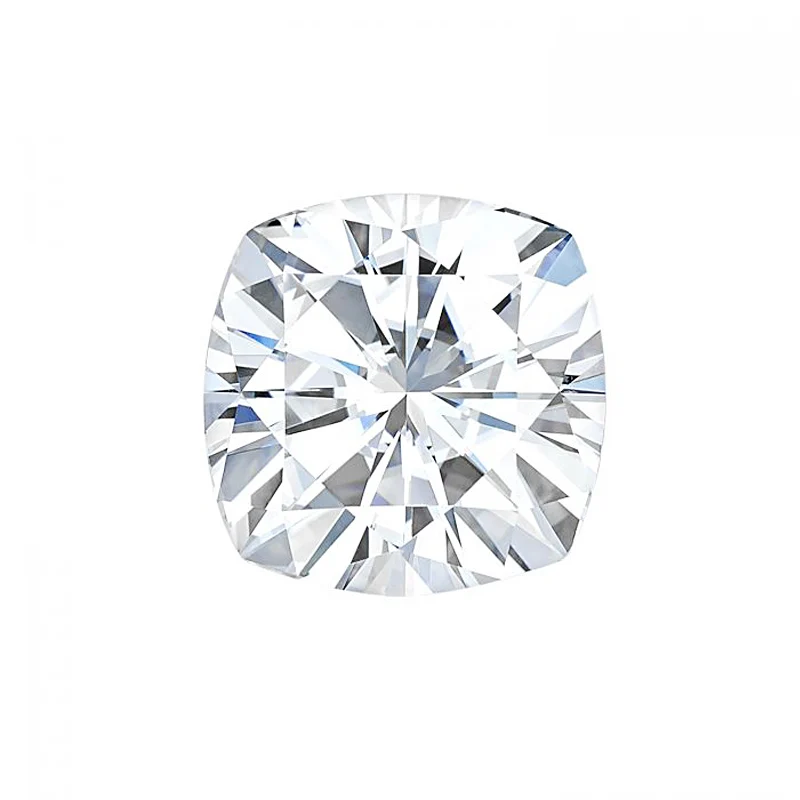 Тестовый положительный бренд Moissanite Diamond test positive 8*8 мм 2.4CT F Color VS1 отличная