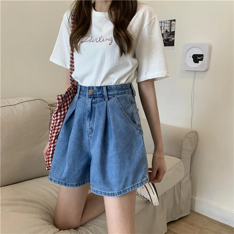 

YTX1131 Design sense of western style pants spring 2021 new high-waisted thin wide-leg pants shorts