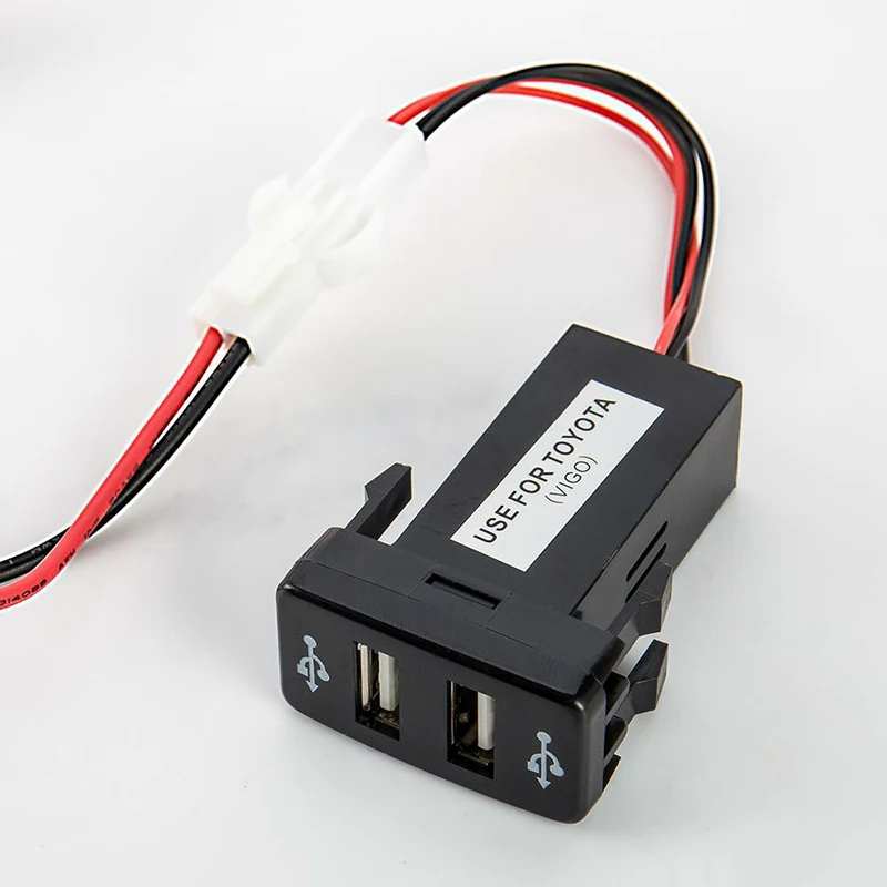 Двойной двойной 2 USB порт 12В в автомобильное гнездо Зажигалка зарядное устройство