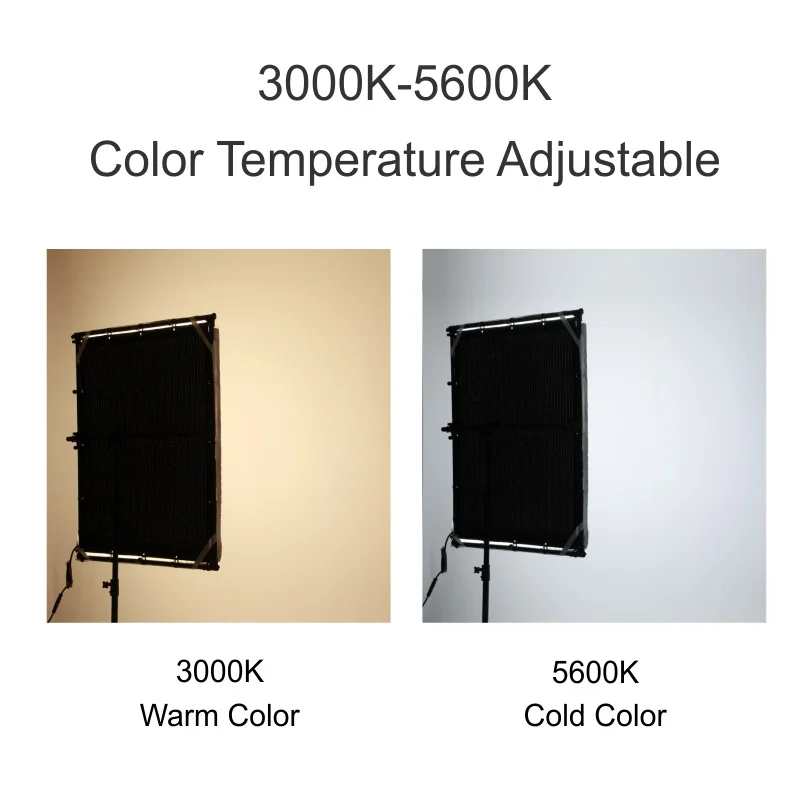 Falcon Eyes RX 120TDX LED Studio Video Cloth Light 600W Bi color Lamp With Grid & Softbox For Movie/Youtube|Фотографическое