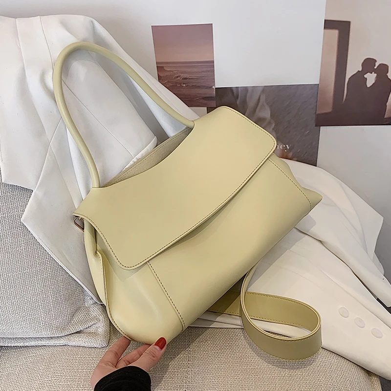 

High Capacity Big PU Leather Crossbody Bags for Women 2021 Summer Brand Travel Luxury Shoulder Travel Handbags Tote