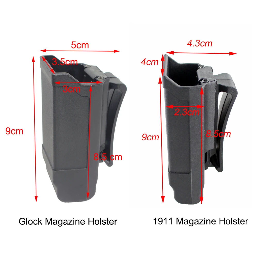 Тактический Магнитный чехол CQC Singe Stack журнал кобура маг держатель для Glock 1911 калибра пистолет аксессуары