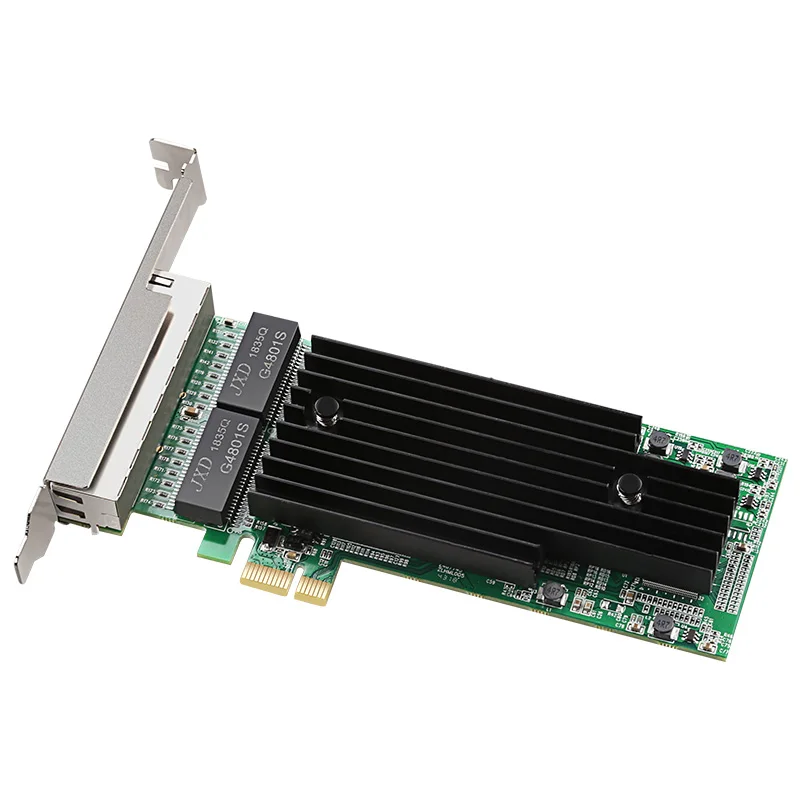 I350T4 1000 Мбит/с PCI Express pcie 4 x RJ45 RJ-45 гигабитный Ethernet LAN четырехпортовый серверный адаптер Сетевая карта чип