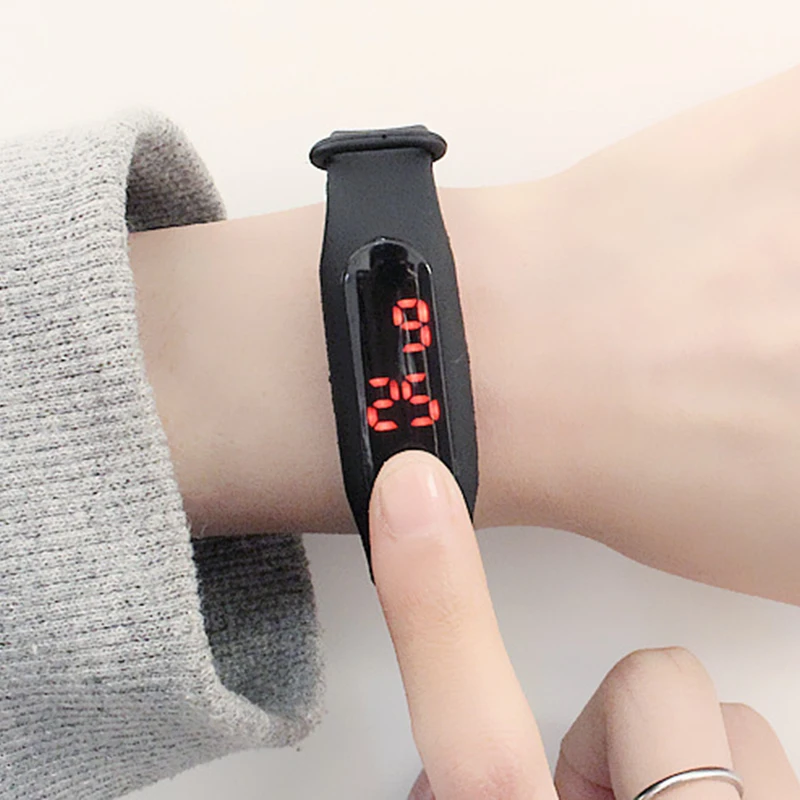 Kids Watches Boys Digital Watch For Girls Silicone Strap Pink Waterproof Children Wrist New Teens Sports Led reloj | Наручные часы