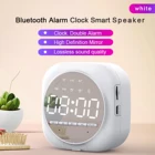 Зеркальный Bluetooth будильник динамик портативный светодиодный Будильник звуковая коробка Колонка s MP3 музыкальный плеер сабвуфер настольные часы
