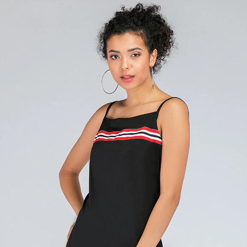 

New Women Summer Sleeveless Backless Off Shoulder Dress Woman Patchwork Camisole Dress Commuter Casual Strapless Dress 2020