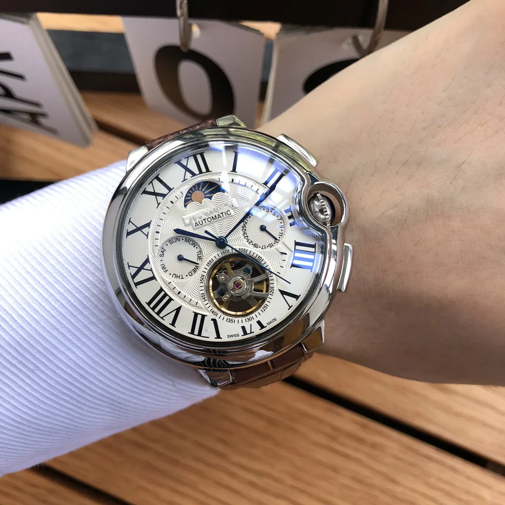 Часы наручные мужские автоматические брендовые Роскошные спортивные