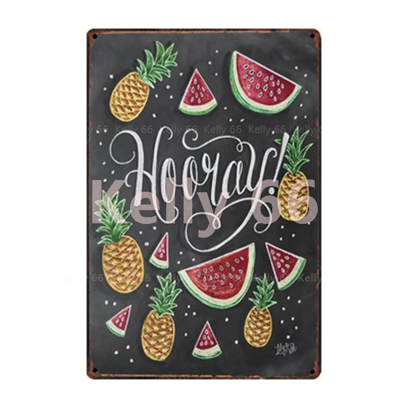 [Kelly66] коктейль для рисования мелом дырокол горячего рома металлический знак