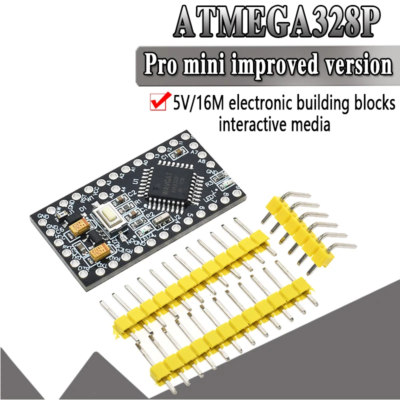 WAVGAT Pro Mini ATMEGA328P 328 мини ATMEGA328 5V 16MHz для arduino Nano Микро контрольная плата