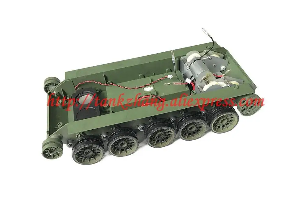 HENGLONG 3909/3909-1 RC Танк Россия T-34/85 1/16 Запасные части № Chassic с металлической рукояткой/колесами/пластиковая гусеница-версия 6,0