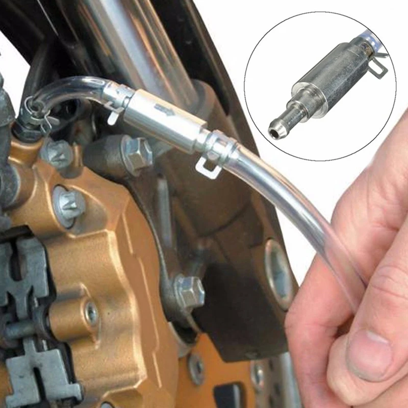 

Automotive Brake Bleeder Tool Motorcycle Car Clutch Bleeding One Valve Tube Kit Aluminum & Rubber Hand Practical