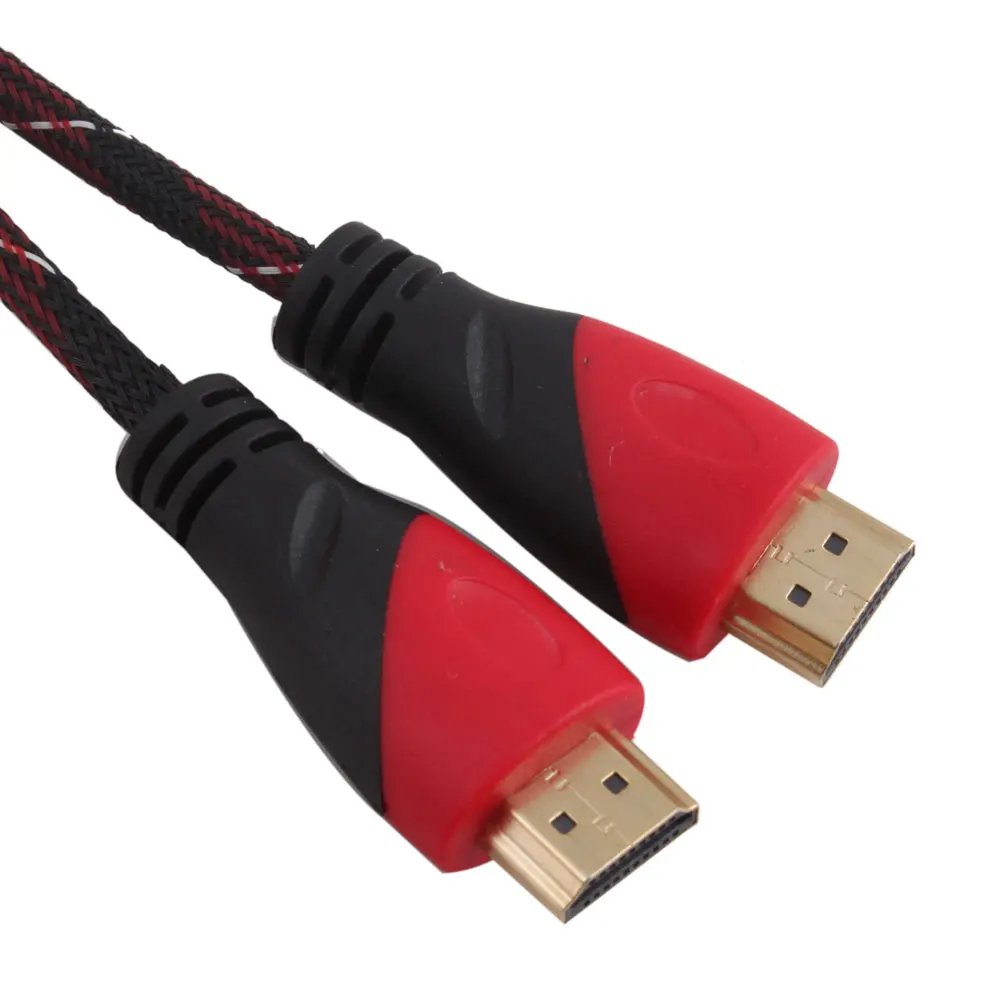 5FT 1,5 m HDMI-совместимый V1.4 переходник для кабеля, Золотые разъемы, HD 1080P видеокабель, шнур для PS3 HDTV