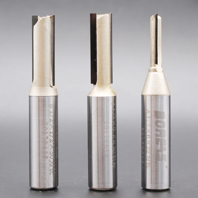 Алмазные фрезы по дереву PCD 1/2 Деревообрабатывающие инструменты прямая флейта