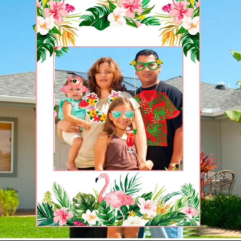 

Tropical Hawaiian Balloon Garland Arch Kit Balloon Chain Baby Shower Confetti Balloon Birthday Summer Hawaii Party Decoration