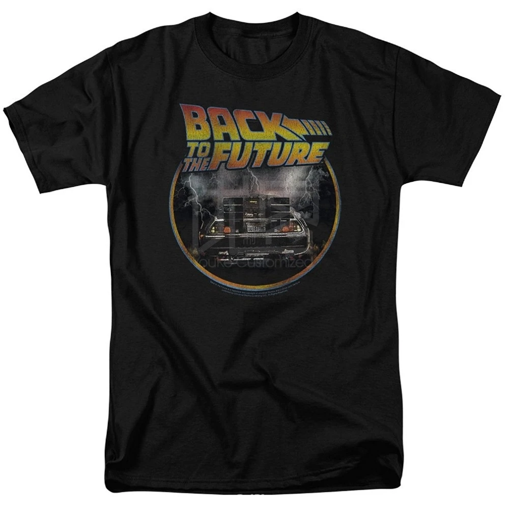 2017 Горячая Распродажа модная футболка с надписью Back to the Future Delorean летняя Мужская