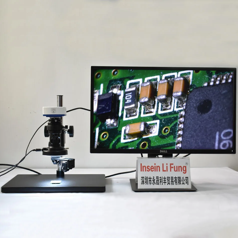 Microscópio de Vídeo Cartão de Armazenamento Completo Sensor 1080 p Saída Vga 2d 3d Inspeção Industrial Lupa sd Foto hd 1 – 3-inch