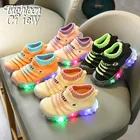 Детские светящиеся кроссовки, светодиодсветильник мальчиков и девочек, дышащие, износостойкие, на мягкой подошве