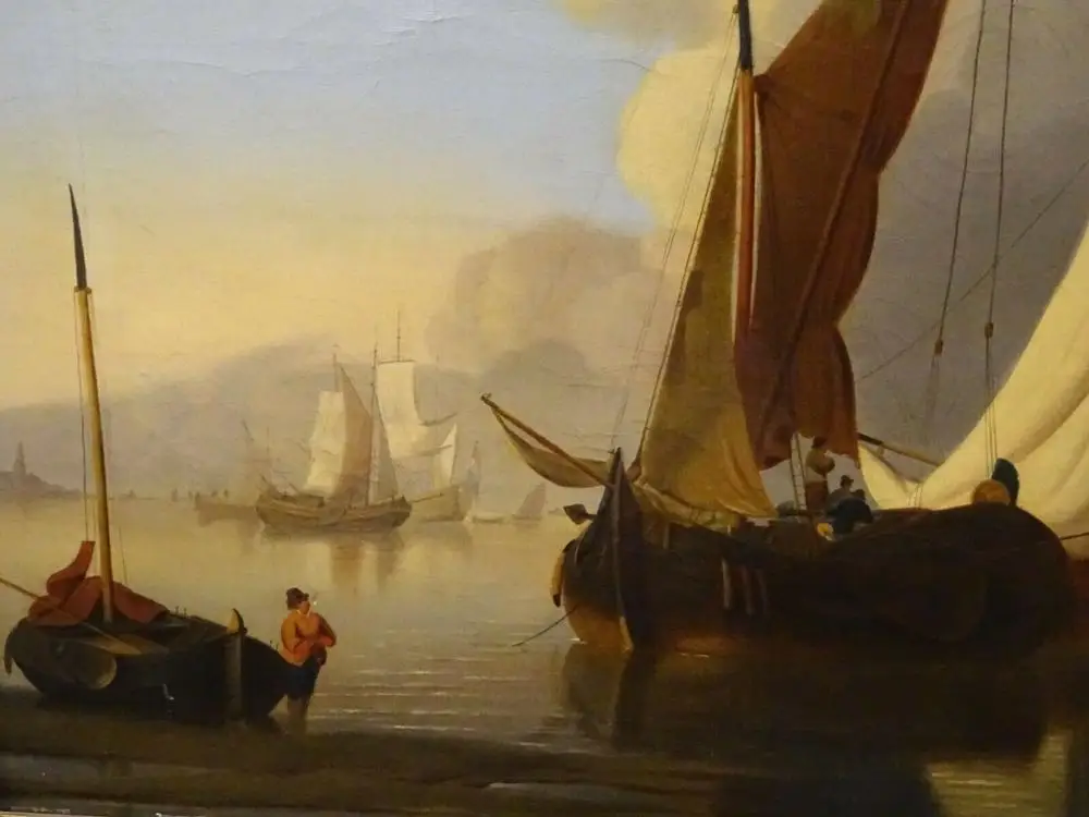 Высокое искусство 19 век живопись масляными красками море голландское большое