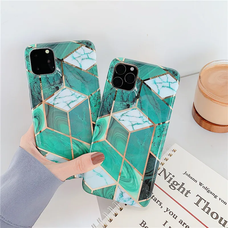 Case For iphone 11 Pro Max Back Cover Art Marble IMD Silicone Phone Coque iPhone 6S 6 S 7 8 Plus X XS XR Shell |