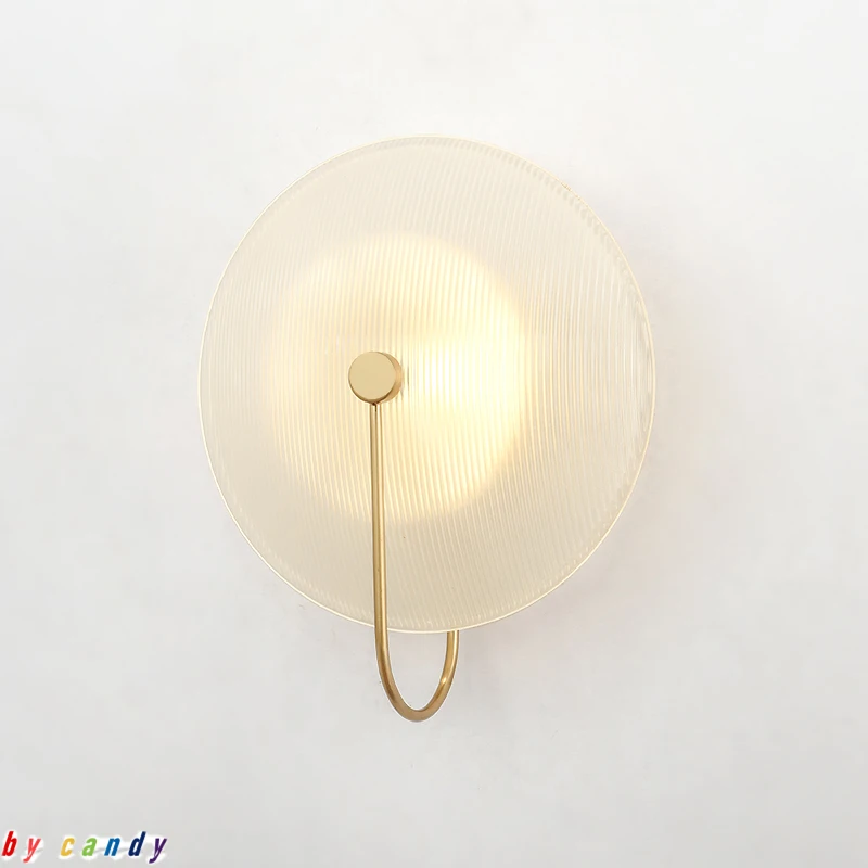 Настенные светильники с высоким коэффициентом пропускания круглые стеклянные