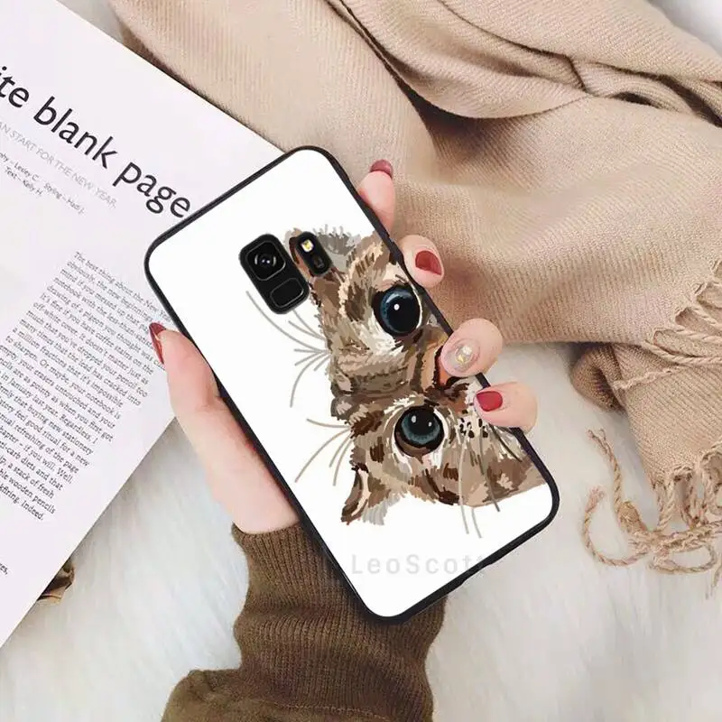 

cat Lovely Animalanimal cute Phone Case For Samsung Galaxy S5 S6 S7 S8 S9 S10 S10e S20 edge plus lite