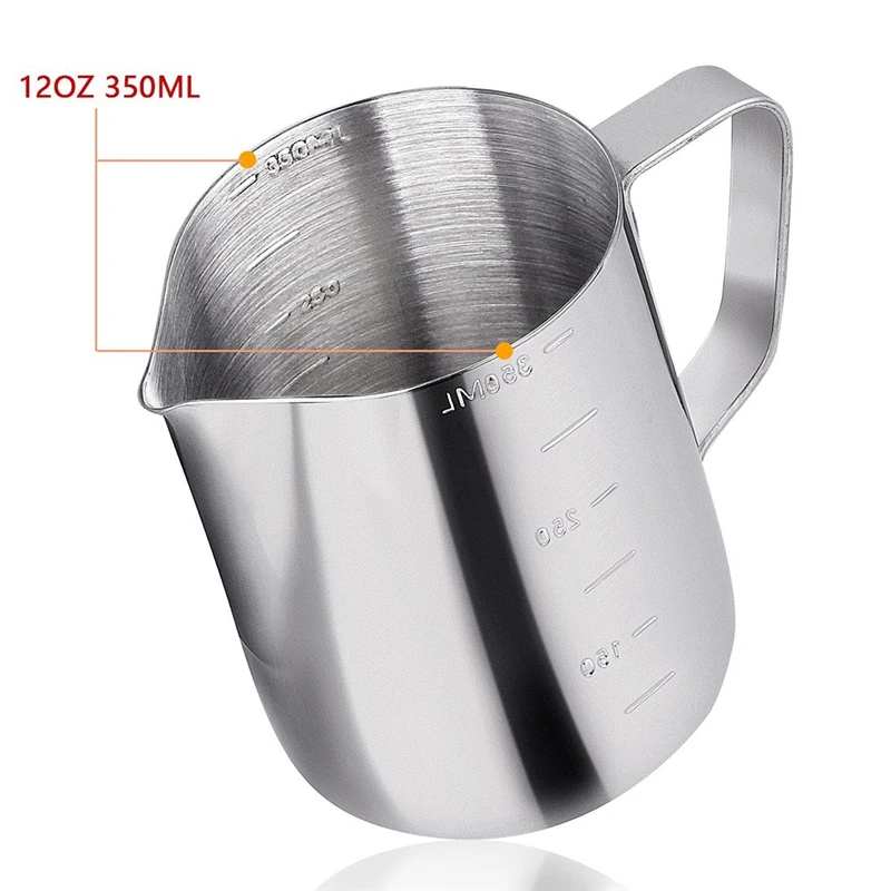 Espresso Coffee Pitcher Rokene Stainless Steel Kitchen Home Jug Latte Milk Frothing Food Grade Tea Tools | Дом и сад
