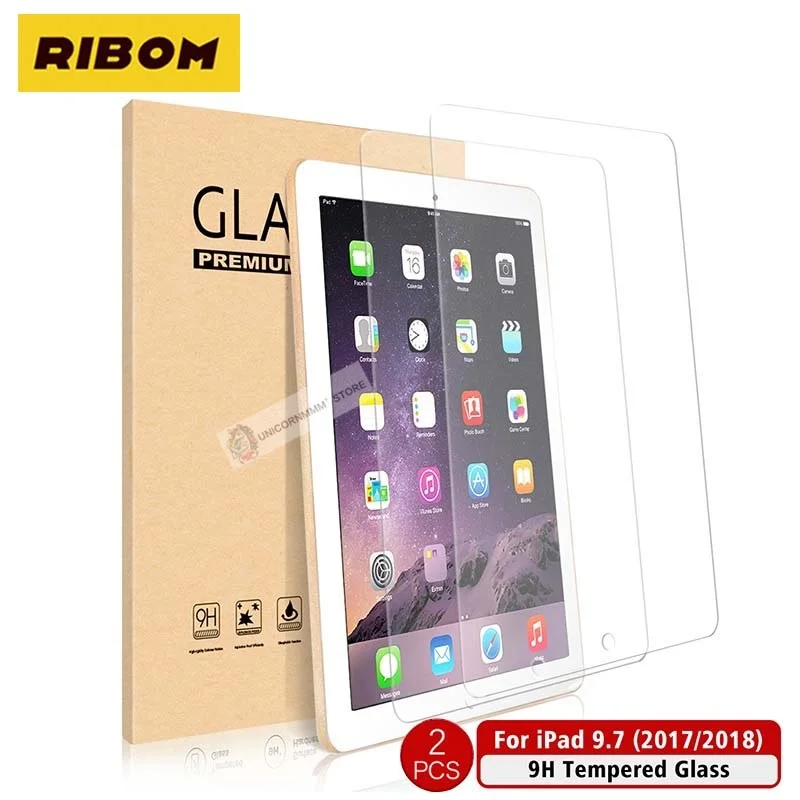 

2PCS Screen Film Protection Tempered Glass Protective Film Apple IPad 2017 2018 5/6th 9.7 Pro Screen Protector For IPad Air1/2