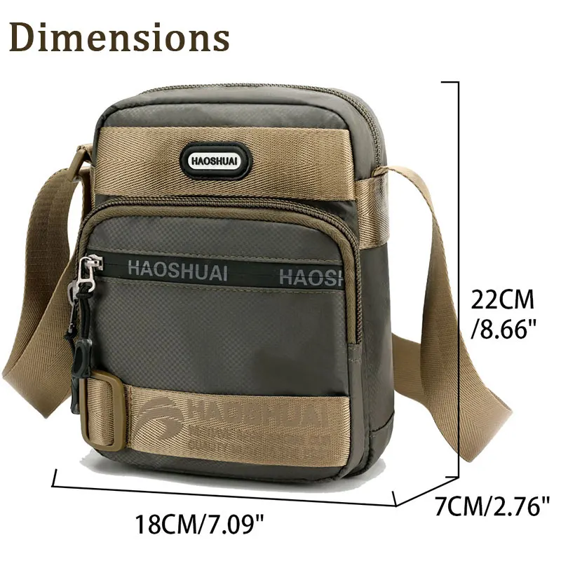 Крутая мужская сумка водонепроницаемая на плечо маленькая мессенджер