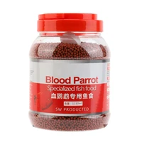 fashionable modern durable 500gbottle blood parrot fish food intense red enhancing fast coloring small pellets about 1mm
