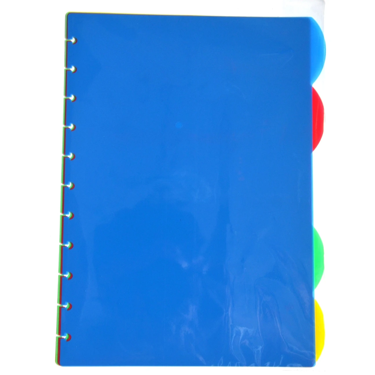 A4 5pcs 5pcsA4A5 прозрачные пластиковые блоки Грибное отверстие свободный разделитель листов страница цветоделительное устройство страница Руководство разделительный цвет страница - Цвет: A4 5pcs