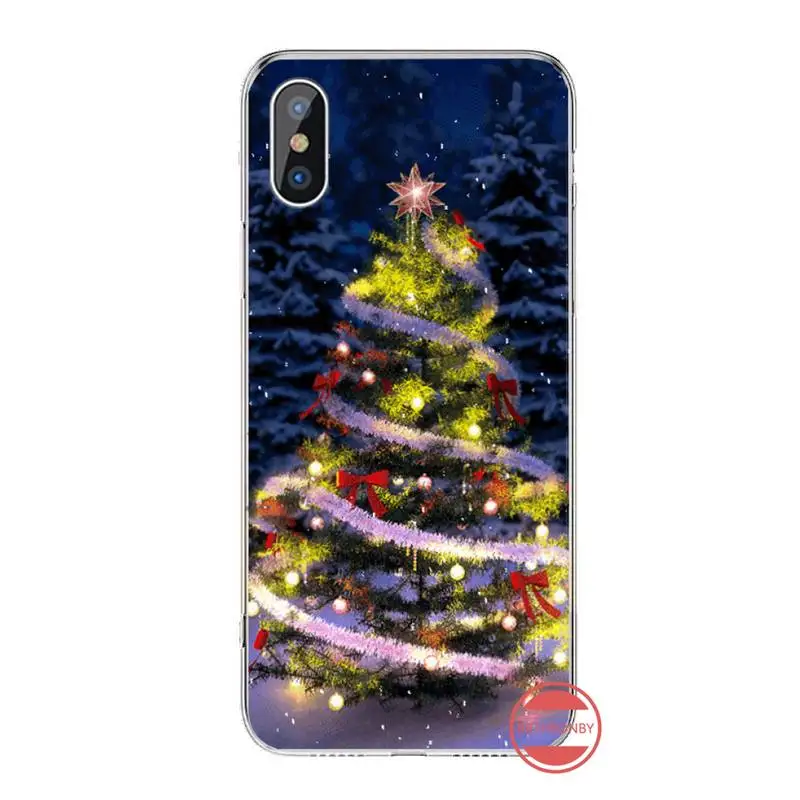 

Merry Christmas New Year Deer Tree Phone Case For iphone 12 5 5s 5c se 6 6s 7 8 plus x xs xr 11 pro max Anti-fall funda
