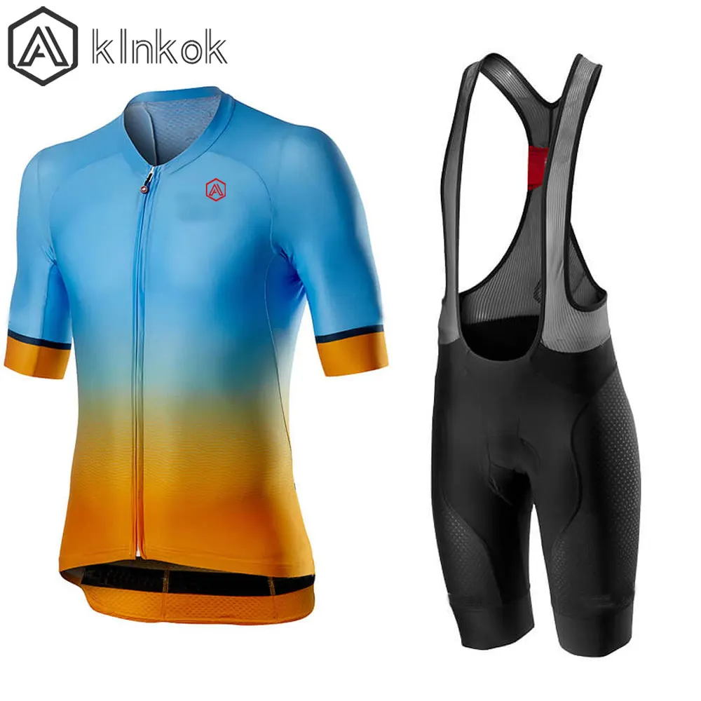 Мужские летние комплекты для велоспорта быстросохнущие велосипедные Джерси с