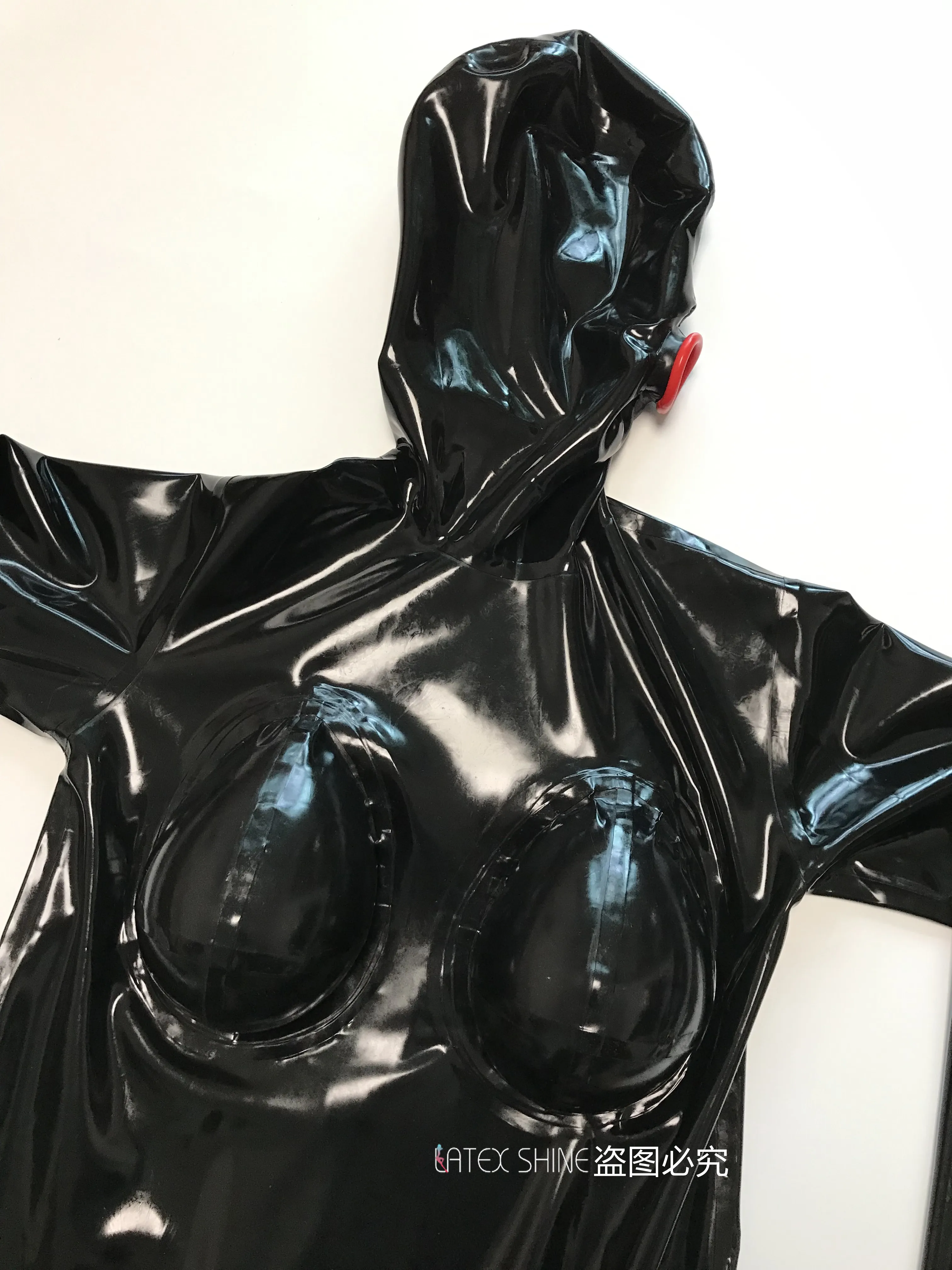 Сексуальные черные латексные полноразмерные перчатки носки силиконовые