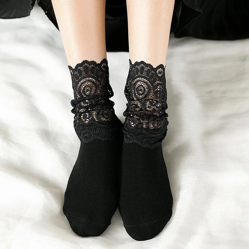 1 пара эластичные кружевные женские носки для девочек летние сексуальные модные
