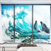 glass sticker frosted window transparent and opaque bathroom toilet anti light and anti peeping shading window sticker film