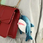 15 см Kawaii моделирование Акула плюшевый брелок для ключей подвеска в виде мультяшного Кита со кукла брелок на рюкзак сумка кулон подарок