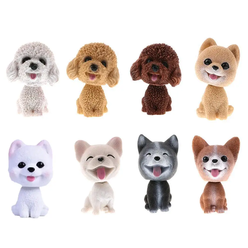 Украшение для приборной панели автомобиля игрушки щенков вращающаяся голова