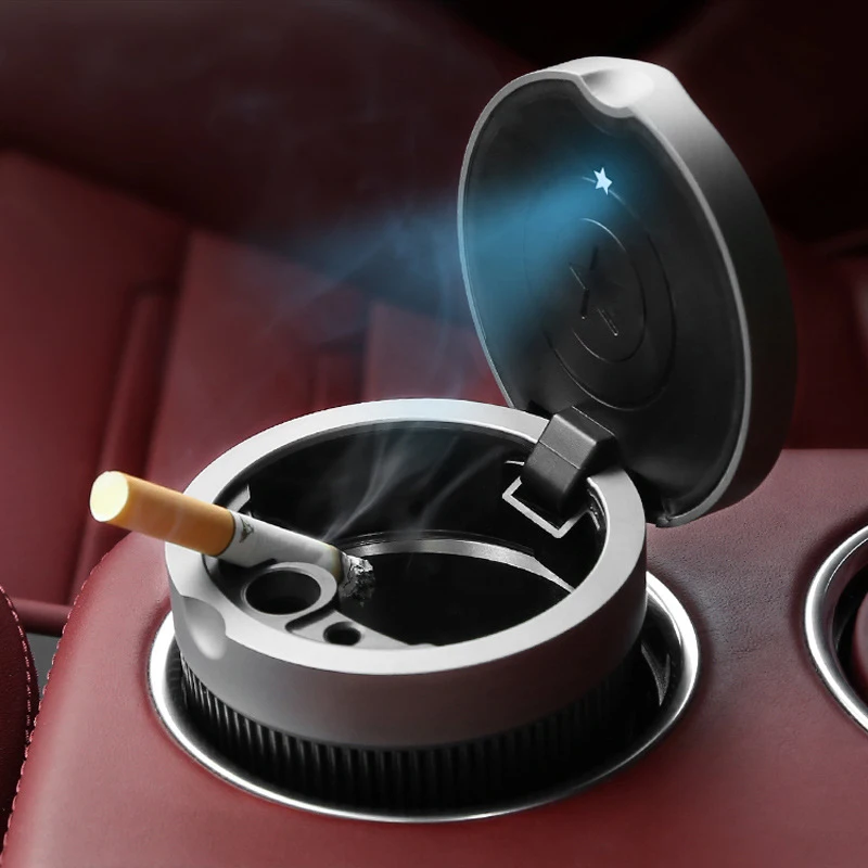 Автомобильная пепельница с светодиодный светильник для сигарет Пепельница