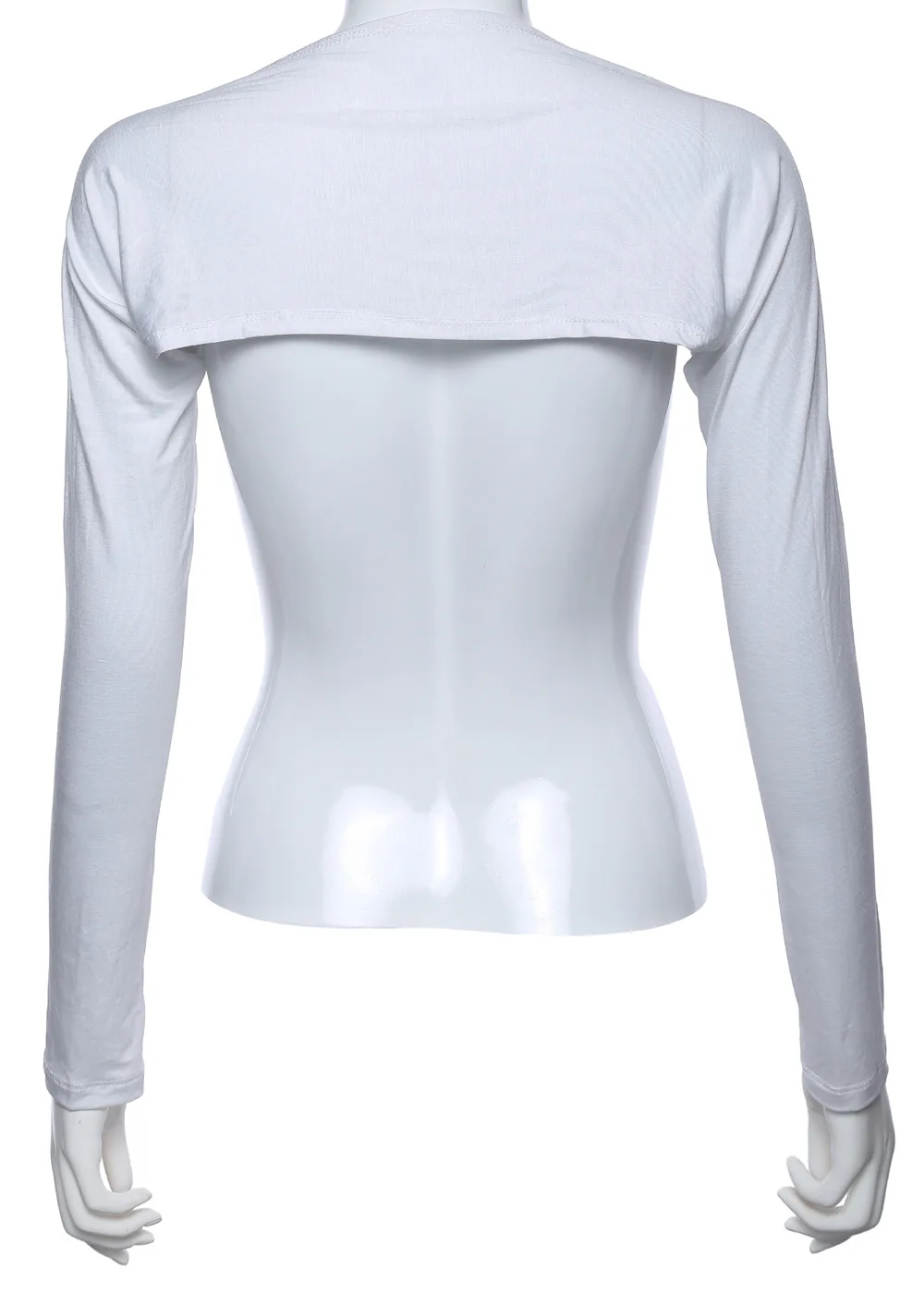 New Fashion One Piece Cotton Sleeves Arm Cover Shrug Bolero Hijab Muslim Islamic 20 Colors Free Shipping - Color: White